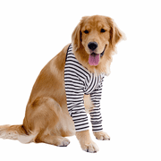 Dog Elbow Protector for Calluses, Dog Joint Recovery Sleeve for Prevent Licking Wound, Elbow Sleeves with Mesh Pad for Medium Large Dogs Stripe 3XL