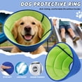 thumbnail image 1 of Dog Elizabethan Collar, Cat Elizabethan Collar, Mesh 14 In, Pet Cone, Dog E Collar, Cat E Collar, Cone, Post-Procedure Routine, Green Blue, 1 Pc, 1 of 5