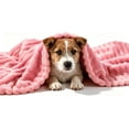 Dog Emotional Support Blanket Yellow,Soft Faux Rabbit Fur Polyester ...