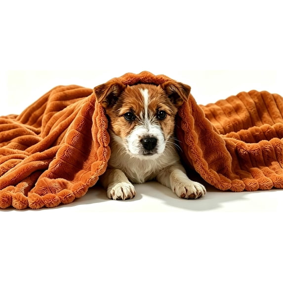 Dog Emotional Support Blanket Yellow,Soft Faux Rabbit Fur Polyester ...