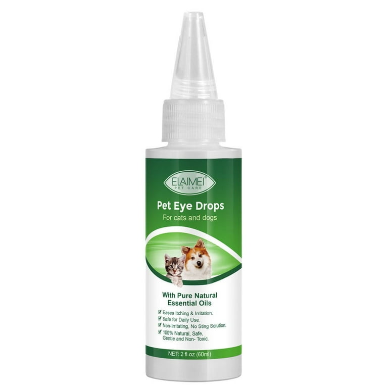 Dog Eye Drops 60ML for All Animal Eye Wash Helps Relieve Pink Eye Allergy Symptoms Eases Itching Irritation with Pure Natural Essential Oils 100 Natural Safe Gentle and Non toxic Walmart
