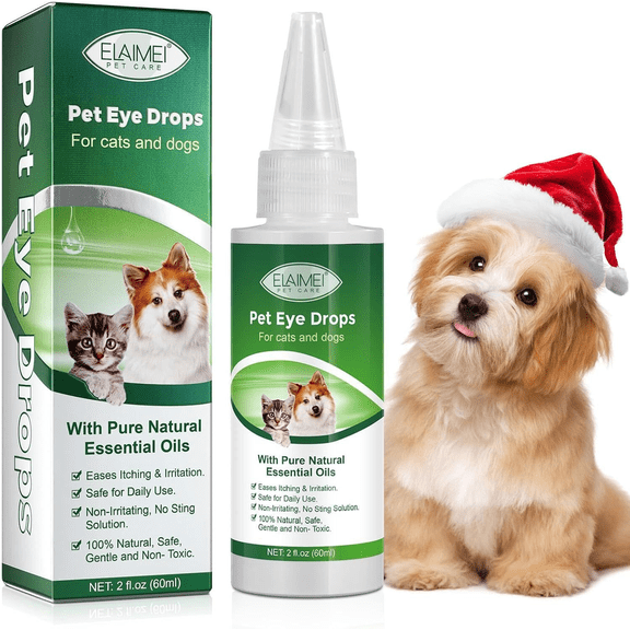 Dog Eye Drops Dog Eye Wash, Tear Stain Remover For Dogs, 60ML