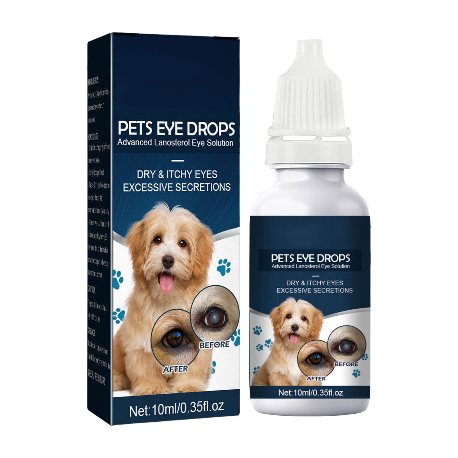 Dog Eye Drops For Dry Eyes 15 Advanced Lanosterol Eye Solution For Recommend Comfort Reliever Eye Itchy 10ML Dog Wart Remover