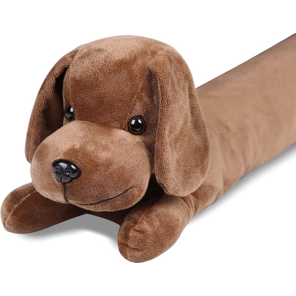 Dog Fabric Door Draft Stopper, 3LB Heavy Duty Decorative Soundproof Door Bottom Draft Blocker, 36 Inch Animal Energy Saving Weatherproof, Sincerity