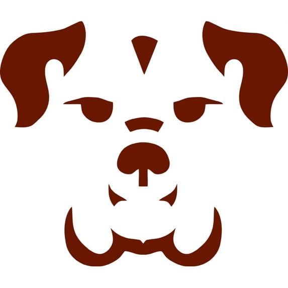Dog Face Animal Picture Art - Kids Boys BedRoom Sticker Vinyl Wall Decal 12 X 15 Inches
