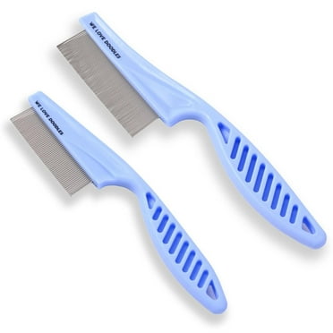Dog Face Comb, Flea Comb for Dogs, Fine Tooth Tear Stain Remover, Removes Crust, Mucus, and Stains, Face Brush for Poodles & Other Breeds, Grooming Comb for Pets, Large   Small [We Love Doodles]