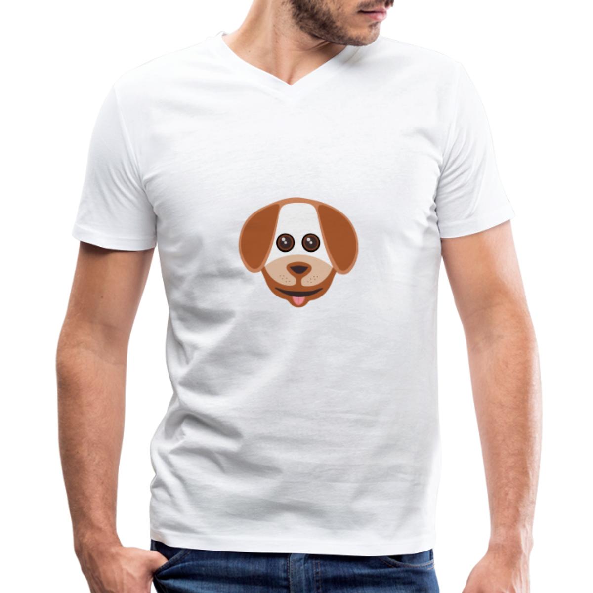 Dog Face Men's VNeck TShirt