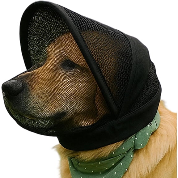 Dog Face Mesh Cover Breathable Protective Head Net for Outdoor Use