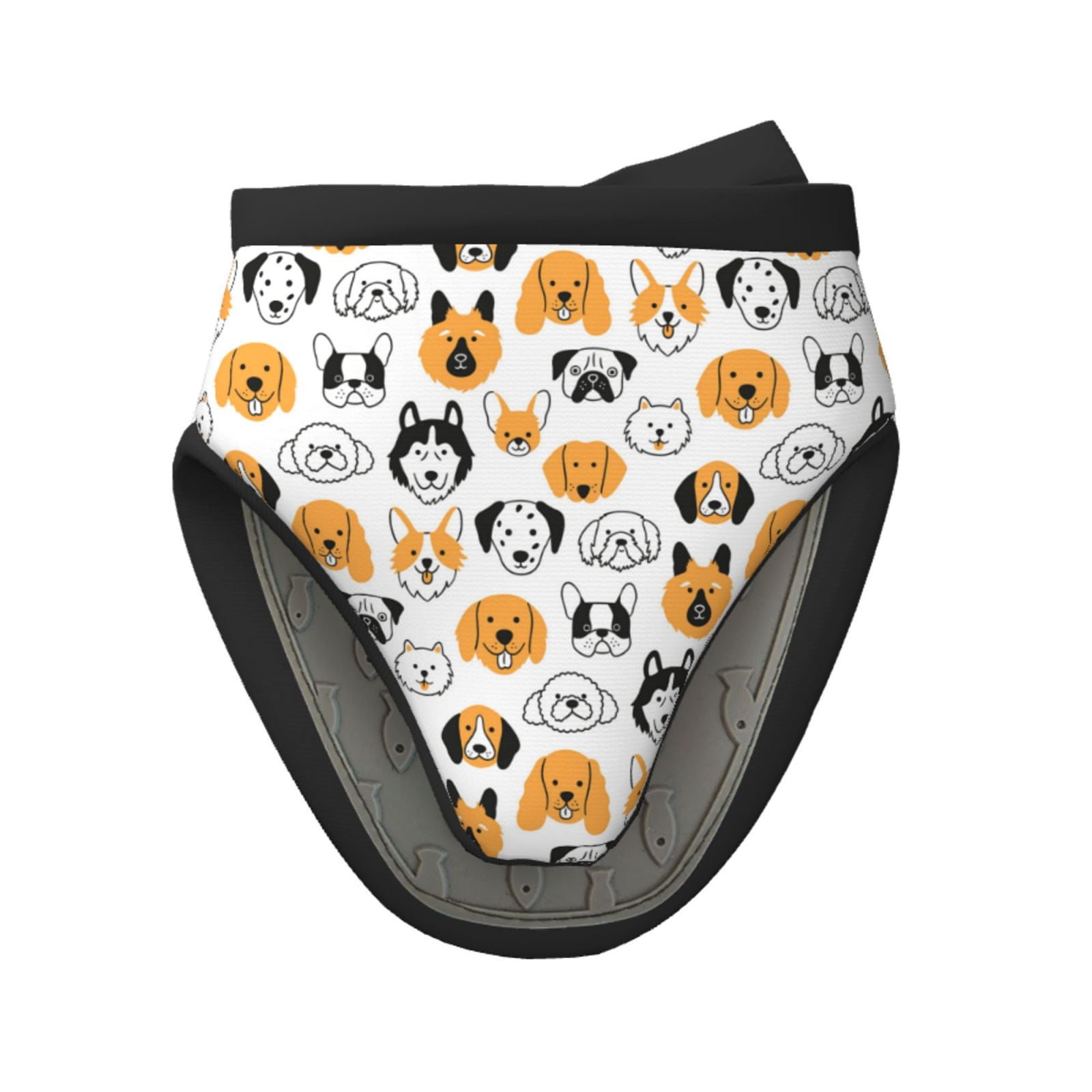 Dog Faces Oven Mitts Heat Resistant Cute Silicone Mini Oven Mitts