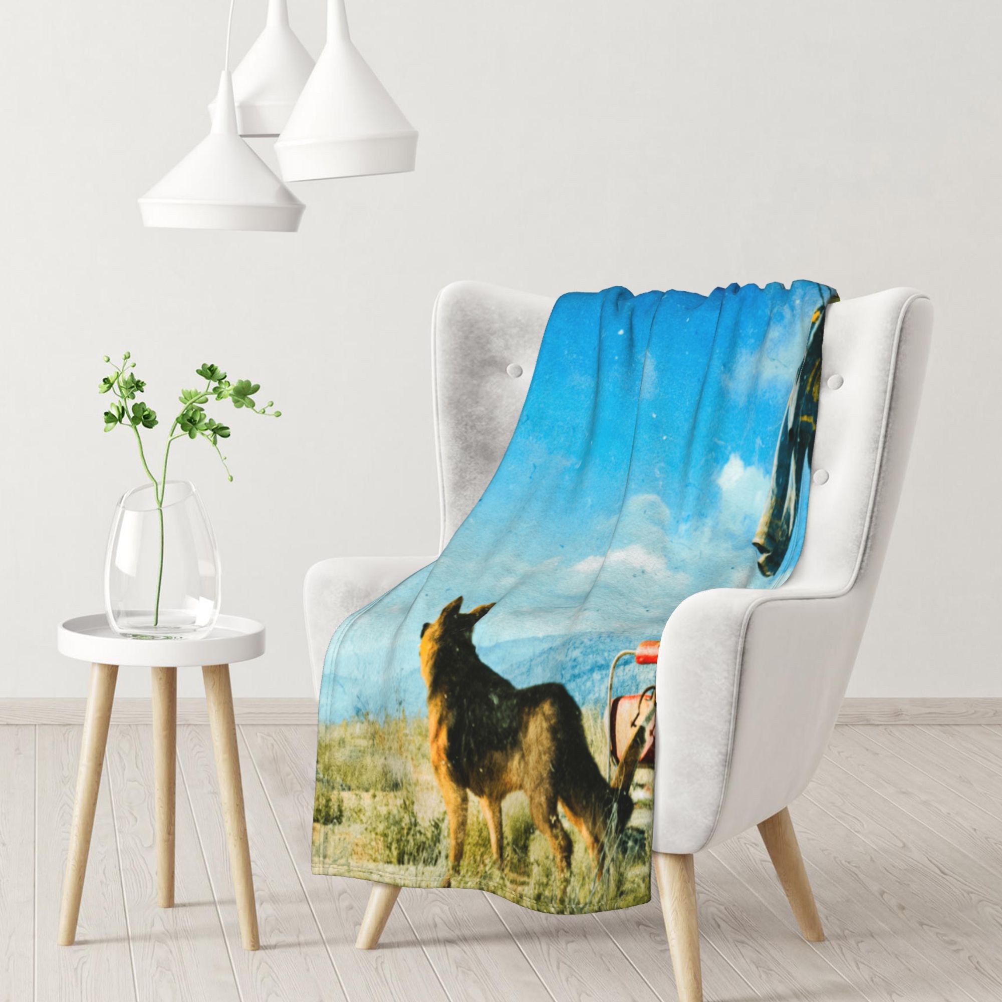 Dog Fallout Blanket for Couch Bed Throw Blanket, Aesthetic Decorative