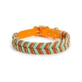 thumbnail image 1 of Dog Fashion Collar for Ladies Handmade Design Pet Colorful Neck Ring Small Medium and Large Dogs Lead-collar Wear Supplies (Orange,M (31-41cm)), 1 of 7
