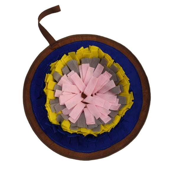 Dog Feeding Mat Round Snuffle Pad Treats Training Mats Slow Feeder for Foraging Skills Preventing Anxiety & Obesity