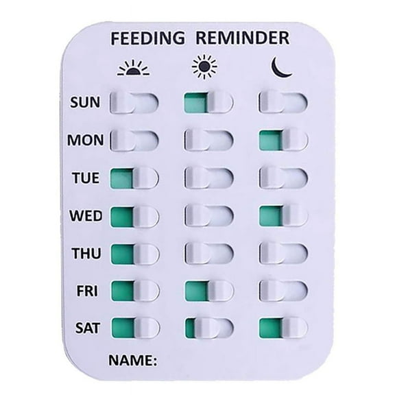 Dog Feeding Reminder, Magnetic OR Double Sided Adhesive Application, Reminder to Feeding of Pets