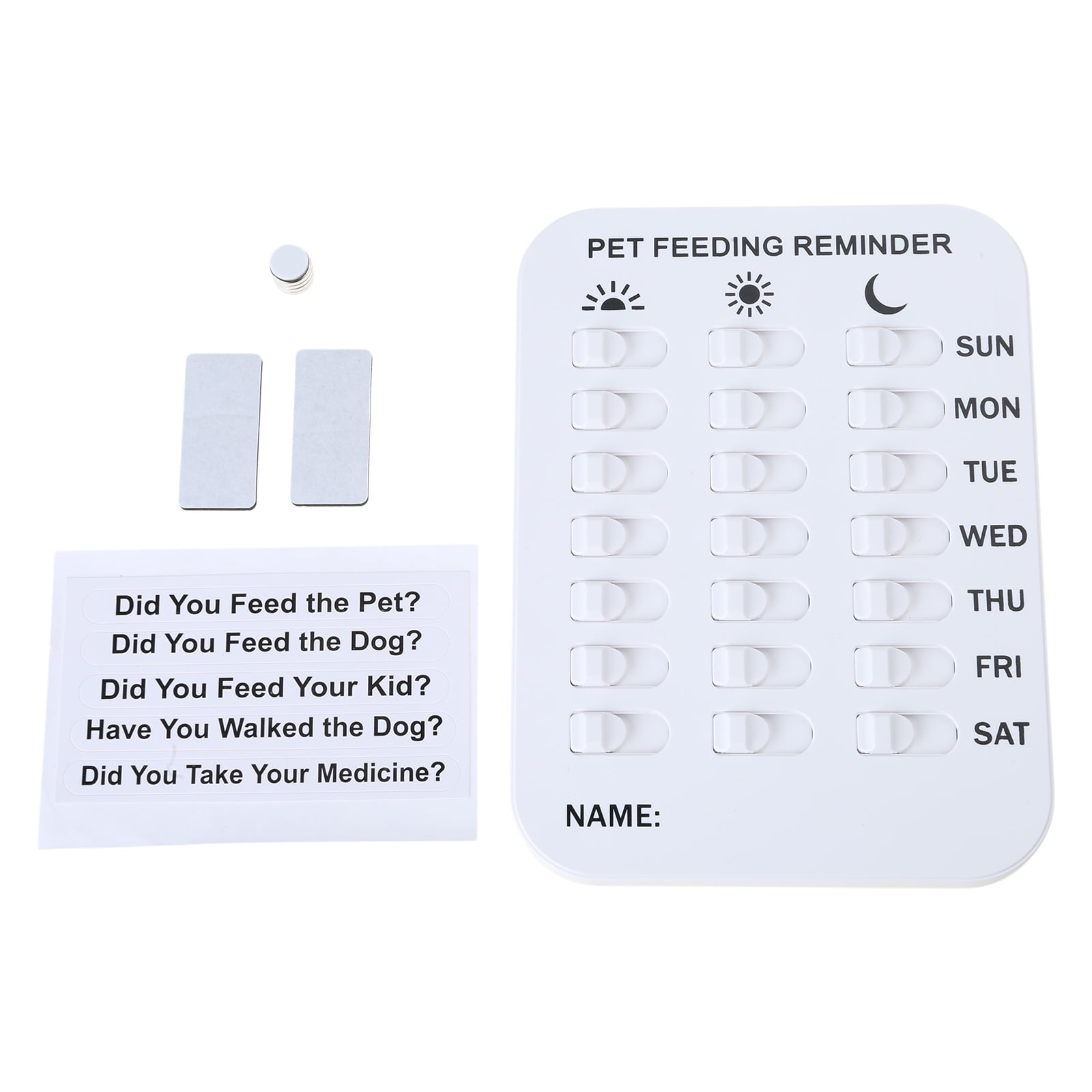 Dog Feeding Reminder Reminder Sticker 2 Times 3 Times a Day Indication ...