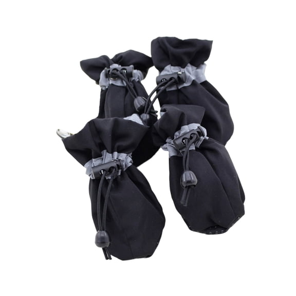 Dog Feet Covers Protective Shoes for Pet with Adjustable Drawstring Shoes Dogs Thick Grip Booties