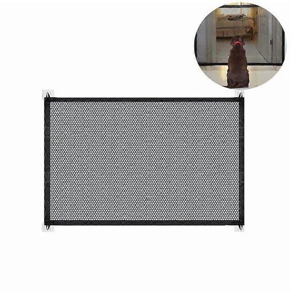 Dog Fence, Magic Gate Foldable Dog Gate and Stair Gate, Compatible with Babies, Dogs and Cats