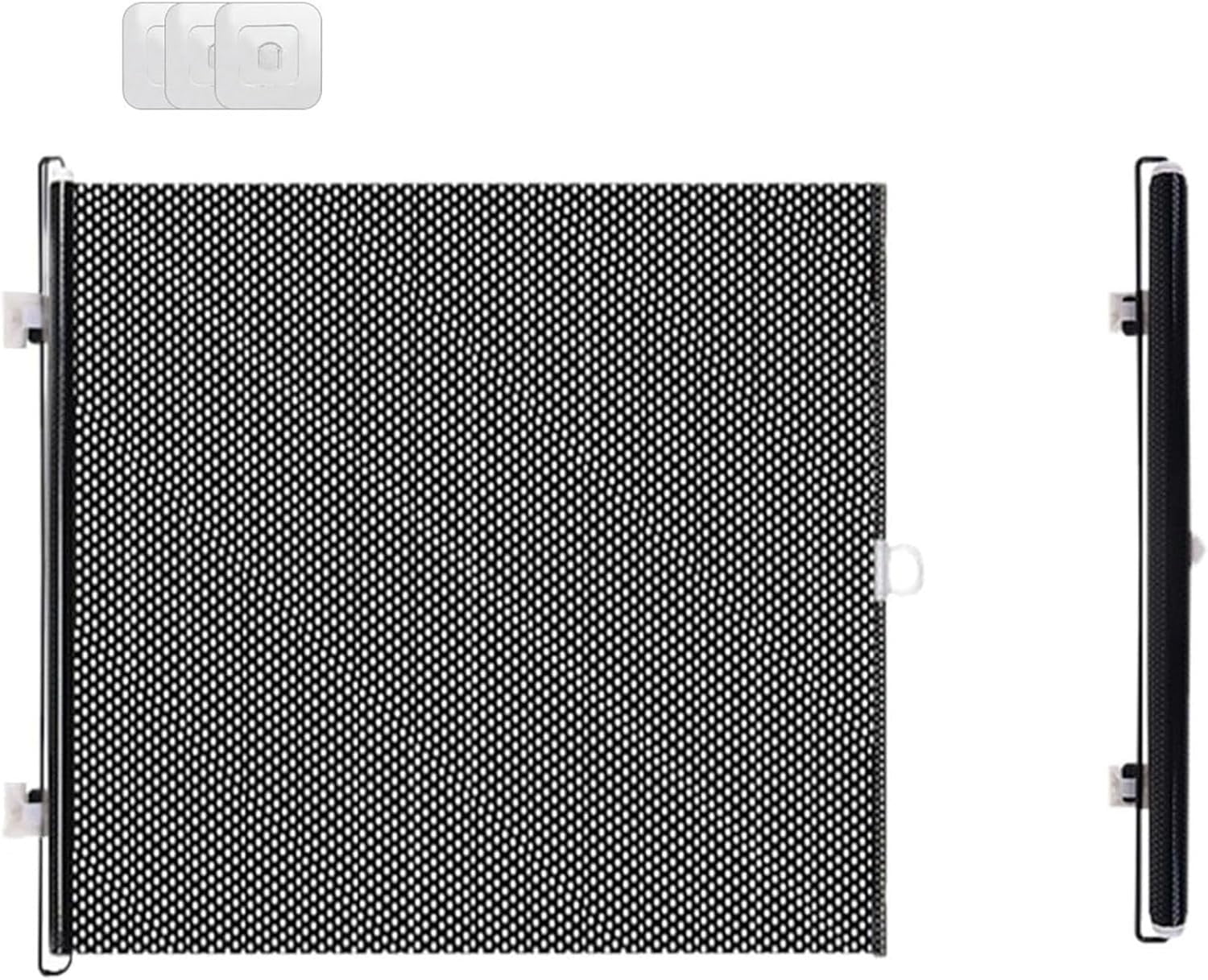 Dog Fences Indoor, Retractable Pet Fence, Dog Gate Indoor Expandable and Durable for Doorway, Stairs, Hallways, Freestanding Dogs Fence with 3 Hooks