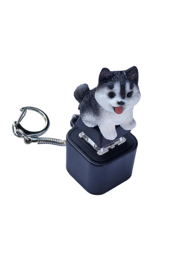 Dog Fidget Toy, Frog Croaking Fidget Toy,Fun Rechargeable Keychain with Colorful Lights,Stress Reliever for Anxiety & Sensory