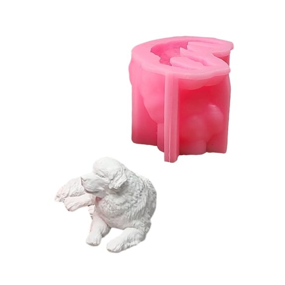 Dog Figurine Silicone Molds Epoxy Resin Molds for Making Fondant Silicone Molds for Chocolate Cake Baking