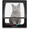 Dog Flap Microchip cat Flap Screen Window Pet Door for Cats Doggie 4
