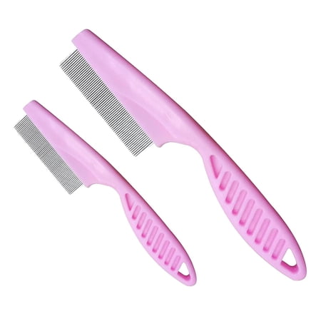 Dog Flea Comb, Flea Lice Comb, Tear Stain Remover Combs, Pet Grooming Comb, Flea Tick Lice Dandruff Removal Fine Tooth Hair Combs, 2 Pcs Pet Grooming Tool, Tick And Lice Removal Brush For Puppy Kitten