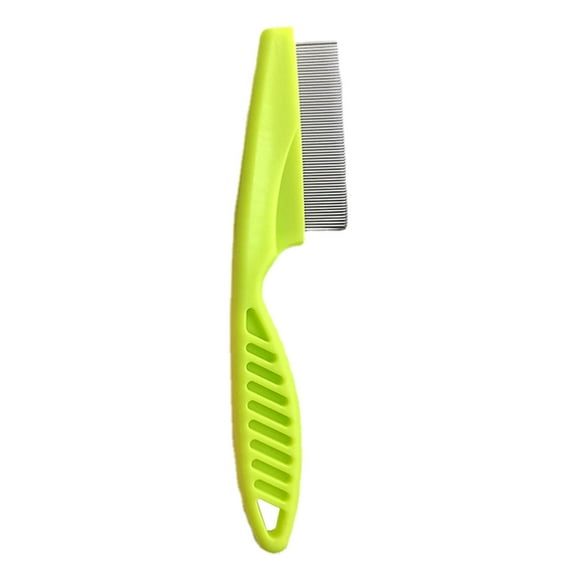 Dog Flea Comb, Pet Flea Comb With Non slip Handle, Upgraded Handle Dog Hair Comb, Professional Flea Comb, Long And Short Teeth Comb For Small Dogs Cats