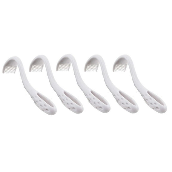 Dog Flea & Tick Remover Combs 2 in 1 Deluxe Grooming Tool Curved Bulk Available (5 Combs)