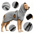 thumbnail image 1 of Dog Fleece Turtleneck Jumper Winter Coat, Warm Soft Adjustable Bands Apparel, Pet Jacket for Greyhound Lurcher Sighthound Large Dogs, 1 of 6