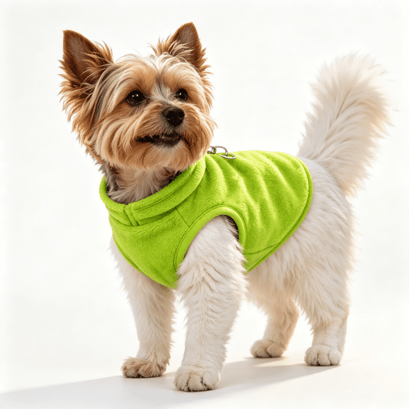 Dog Fleece Vest Sweater , Leash Ring, For XS & Small Dogs, Cats & Puppies, Soft, Lightweight & Warm Pullover Dog Coat, Pet Jacket for Fall, Winter, Spring, Autumn