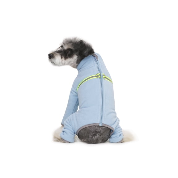 Dog Fleece Warm Coat,Dog Onesie Body Warmer,Dog Recovery Suit for Reduce Anxiety,Contains Shedding,Cold Weather Coats for Small Medium Dogs Sky Blue M