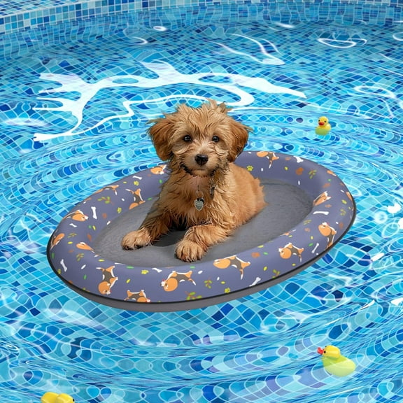 Dog Float Raft - Inflatable Dog Swimming Float for Summer (Small, Dog)