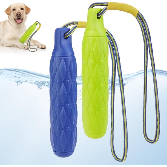 Dog Floating Toys for Water Fetch Retrieving, Interactive Pool Toys Dog Bumper Hunting Stick Training Dummy Tool, Summer Enrichment Essentials Outdoor, Not for Aggressive Breeds 2 Pack