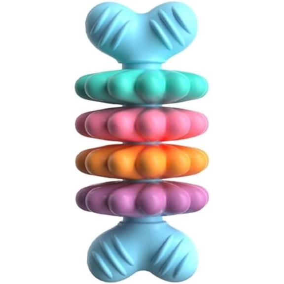 Dog Flower Toy for Teeth Grinding Almost Indestructible Dog Teething Toy Cleaning Prevents Boredom RelievesStress,Pet Supplies
