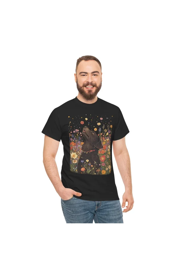 Dog Flowers T-Shirt – Funny Puppy Lover Paw Print Graphic Tee | Dog Shirt