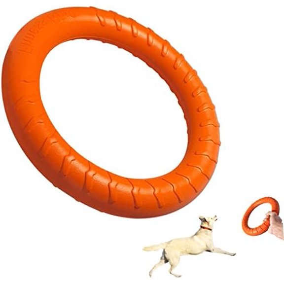 Dog Flying Disc Dog Chew Toy,Dog Toys for Aggressive Chewers Floating Dog Ring/Fetch Toys for Medium/Large Breeds Interactive Dog Pool Float Durable Toy for Training and Teeth Cleaning,28cm
