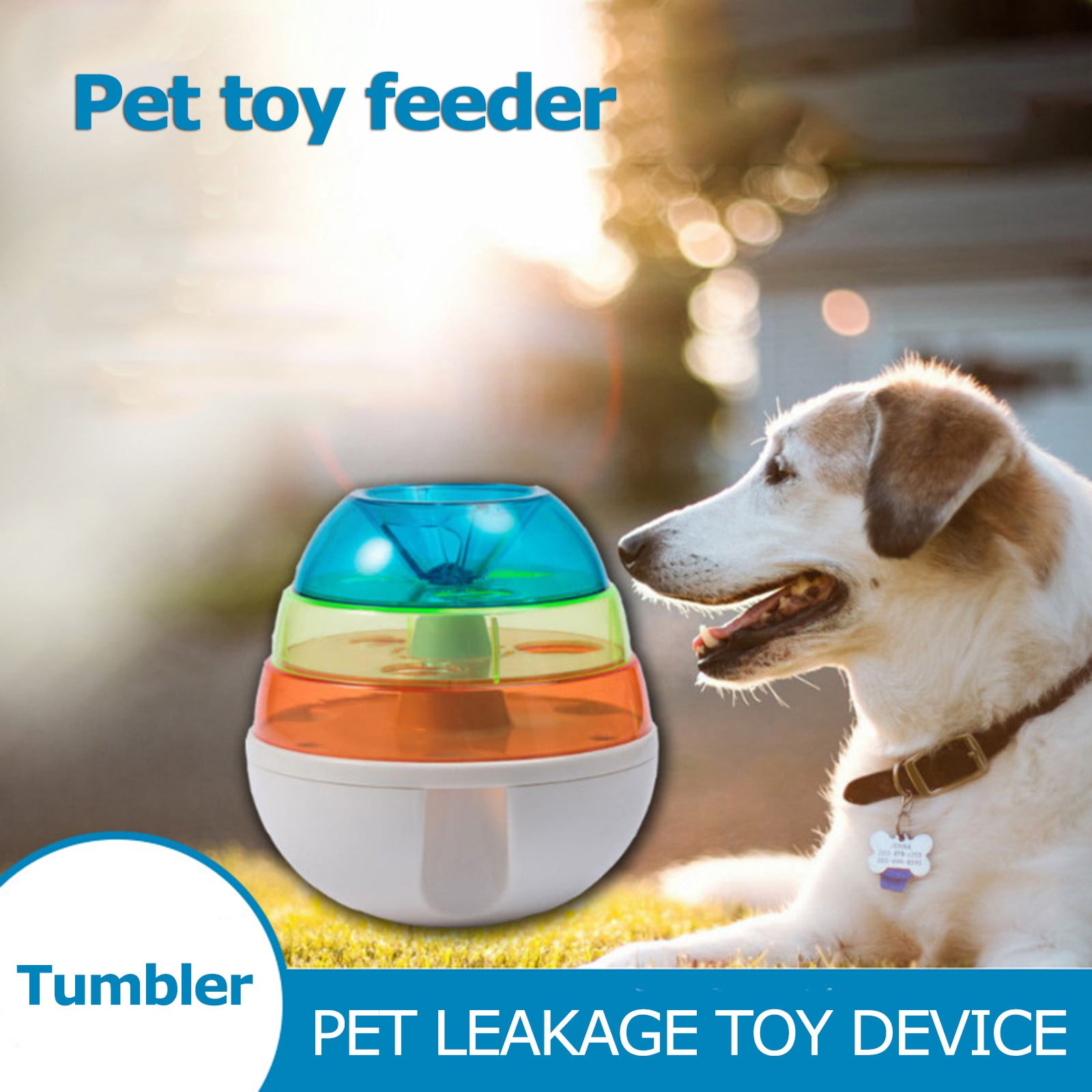 Dog Food Leakage Toy Ball Interactive Roly Poly Pet Feeder Durable Dog Food Leakage Toy Ball Interactive Roly Poly Pet Feeder Durable