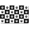 thumbnail image 1 of Dog Food Mat, 12"x19" Boho Dog Mat for Food and Water, Absorbent Dog Cat Bowl Mat Protect Floors, Cute Pet Food Mats for Dog Cat, Anti-Slip Rubber Pet Feeding Mat, Tropical Leaves Pet Placemat, 1 of 4
