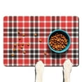 thumbnail image 1 of Dog Food Mat 16x24 Inch with Vintage Checkered Print, Durable Absorbent Waterproof Pet Feeding Mat, Non-Slip, Quick Dry, Easy Clean Featuring Rustic Plaid and Retro Patterns, 1 of 7