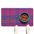 thumbnail image 1 of Dog Food Mat 17x30 Inch with Vintage Checkered Print, Durable Absorbent Pet Feeding Mat, Non-Slip, Quick Dry, Easy Clean Featuring Rustic Plaid and Retro Patterns, 1 of 4