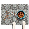 thumbnail image 1 of Dog Food Mat 24x32 inch Paisley Vintage Bohemian Ethnic Colorful Geometric Pet Feeding Mat Absorbent Waterproof Non-Slip Durable, 1 of 5