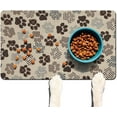 thumbnail image 1 of Dog Food Mat Absorbent Pet Feeding Mats Drying Mat for Food and Water Dog Accessories Pet Supplies 20''''x12'''', black-5, 1 of 6