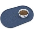 thumbnail image 1 of Dog Food Mat Anti-Slip Bowl Mats for Food and Water, High-Lips Waterproof Pet Placemat Prevent Messy Spills to Floor, Silicone Puppy Feeding Trays ，12" x 19", 1 of 7