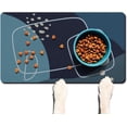 thumbnail image 1 of Dog Food Mat, Dog Bowl Mat with Super Water Absorbent 17'''' x 30'''', Easy to Clean Waterproof Nonslip Mat for Dog Bowls and Water Petplace Mat, 1 of 6