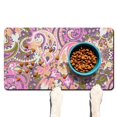 thumbnail image 1 of Dog Food Mat Featuring Mandala Exotic Artistic Elegant Classic Chic Aesthetic Vibrant Indian Tribal Design, Durable Waterproof Non-Slip, 1 of 7
