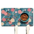 thumbnail image 1 of Dog Food Mat Featuring Romantic Rose and Peony Pattern, Durable Waterproof Absorbent Pet Feeding Mat, 1 of 1