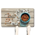 thumbnail image 1 of Dog Food Mat for Pet Dog Food Mat, Dog Mat for Food and Water, Pet Dog Cat Bowl Mat, No-Slip Absorbent Water Water Bowl Mat with Beige Wood Cotton Vase,17inx30in, 1 of 7