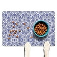 thumbnail image 1 of Dog Food Mat for Pet Dog Food Mat, Dog Mat for Food and Water, Pet Dog Cat Bowl Mat, No-Slip Absorbent Water Water Bowl Mat with Paisley Mandala Bohemian,16inx24in, 1 of 7