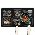 thumbnail image 1 of Dog Food Mat for Pet Dog Food Mat, Dog Mat for Food and Water, Pet Dog Cat Bowl Mat, Non-Slip Super Absorbent Feeding Mat with Brown Coffee Bar,17inx30in, 1 of 7