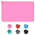 thumbnail image 1 of Dog Food Mat, Silicone Dog Cat Bowl Mat, Non Slip Waterproof Pet Feeding Mat Food Container for Small Animals, Pink, 1 of 8
