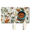 thumbnail image 1 of Dog Food Mat with Botanical Garden Watercolor Design, Absorbent Waterproof Non-Slip Pet Feeding Mat Durable, 1 of 1